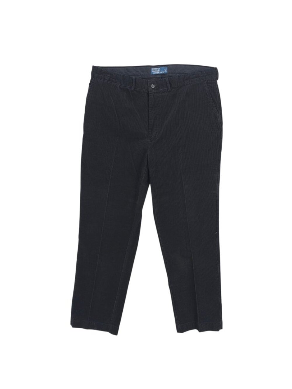 POLO RALPH LAUREN Black Corduroy Pants 100% Cotton Size 38x32